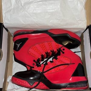 Red and Black Jordans Size 6